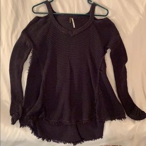 Free People cold shoulder sweater